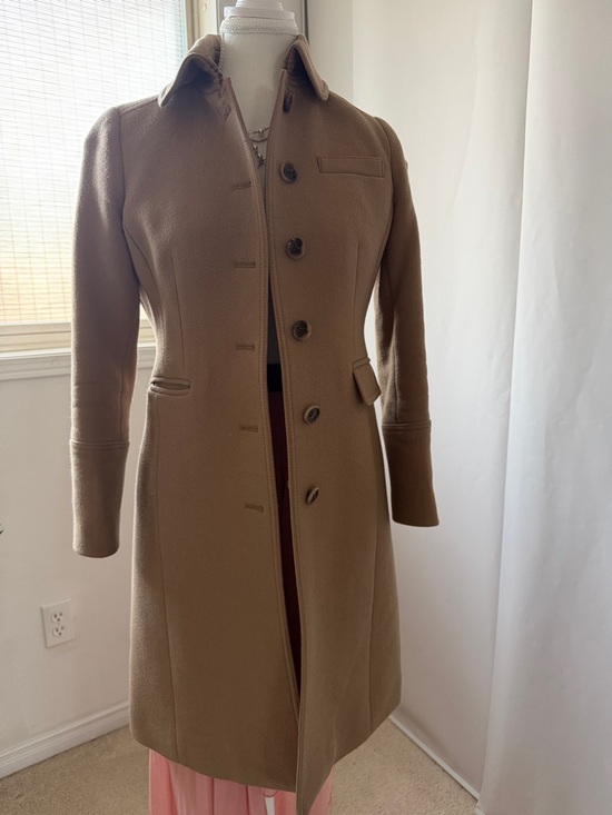Jackets & Blazers - Tailored Camel Single-Breasted Trench Coat